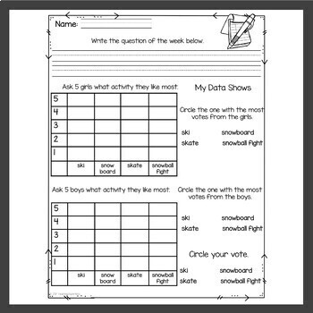 Winter Graphing Activities by Teaching Superkids | TpT