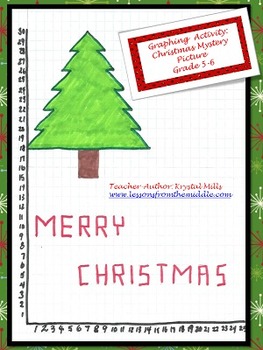Preview of Graphing Activity: Christmas Mystery Picture (Grade 5-6)