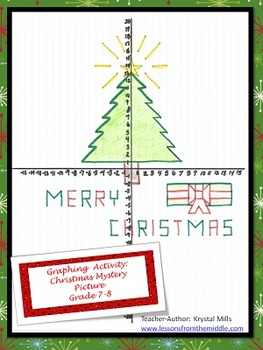 Preview of Graphing Activity: Christmas Mystery Picture (Grade 7-8)