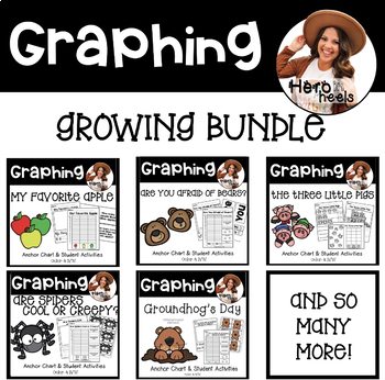 Preview of Graphing Anchor Charts and Activities BUNDLE