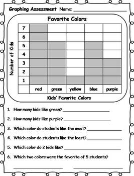 graphing assessment freebie by klever kiddos tpt