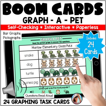 Preview of 1st Grade Math: Graphing – Boom Cards