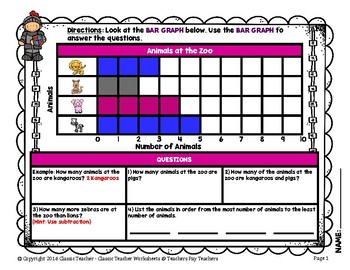 graphing bar graphs horizontal grade two 2nd grade