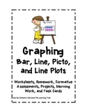 Graphing: Bar, Line, Picto, and Line Plots Bundle