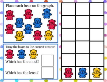 Graphing Bears Mats Activity by Peachy Learners | TPT