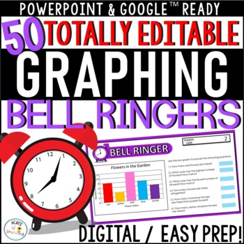 Preview of Graphing Bell Ringers | Math Daily Morning Work | Exit Tickets