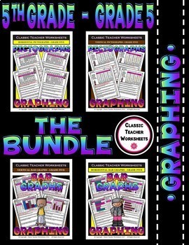 Preview of GRAPHING BUNDLE 5th Grade (Grade Five) SET 1