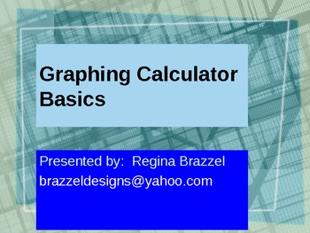 Preview of Graphing Calculator Basics for TI-84