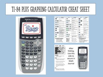 Preview of TI 84 Plus Graphing Calculator Cheat Sheet