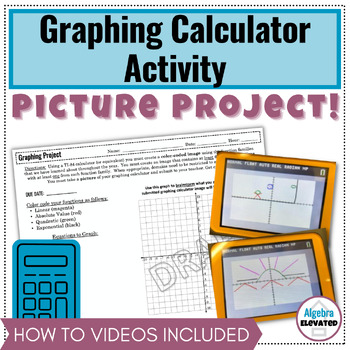 Preview of Graphing Calculator Picture Project for Algebra 1 (Editable Activity)