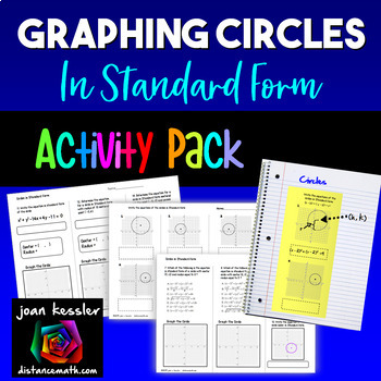 Preview of Graphing Circles in Standard Form Interactive Notebook Pages
