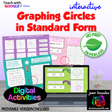 Graphing Circles in Standard Form Digital plus Print