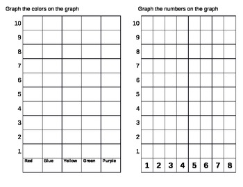 Graphing Colors & Numbers by creativebug | Teachers Pay Teachers