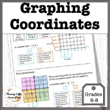 Graphing Coordinates, 1, 2 and 4 Quadrant, Differentiated 