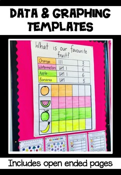 Preview of Graphing & Data Collection Templates