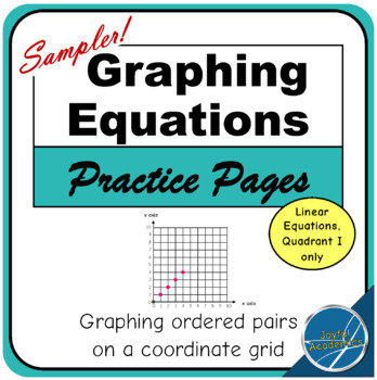 Preview of Graphing Equations on a Coordinate Grid - FREE Sampler