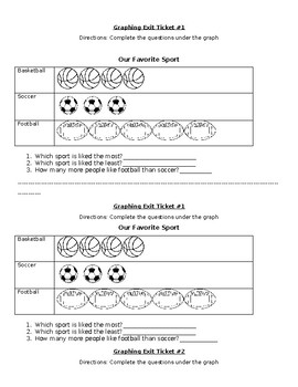 Preview of Graphing Exit Tickets