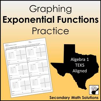 Preview of Graphing Exponential Functions Practice