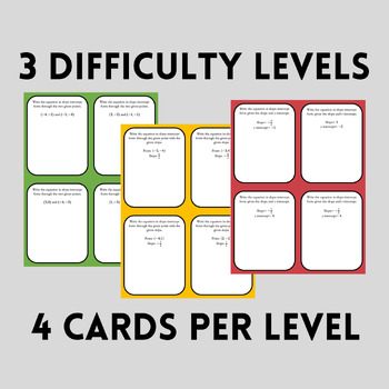 Graphing Exponential Functions Level Practice Task Cards By Mathy Mrs J