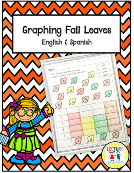 Preview of Graphing FALL LEAVES ENGLISH & SPANISH FREE