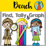 Graphing: Find, Tally and Graph- Beach and Summer