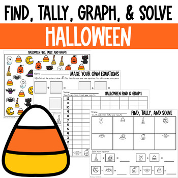 Graphing Find Tally  and Graph Halloween  by Renee Dooly 