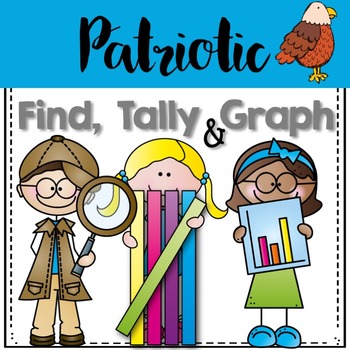Preview of Graphing: Find, Tally and Graph- Patriotic National Symbols