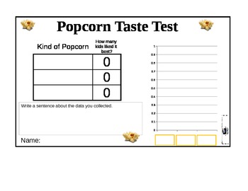 Preview of Graphing Flavors of Popcorn