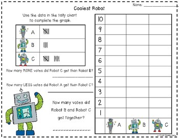 graphing freebie by first grade kate teachers pay teachers