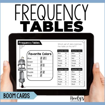 Preview of Graphing | Frequency Tables Boom Cards