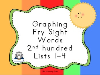 Preview of Graphing Fry Sight Words 2nd Hundred