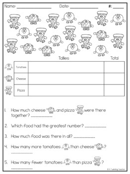 first grade graphing practice with tally and graphing by a twinkling