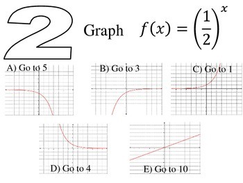 Graphing Functions Fun Activity Maze Game Algebra by Algebra Awesomeness