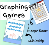 Graphing Games - Battleship Graphing and Escape Room