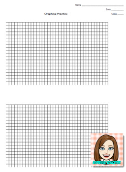 Graphing Grid Printable for Bar and Line Graphs by Elementary Virtually