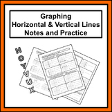 Graphing Horizontal & Vertical Lines Notes and Practice (HOYVUX)