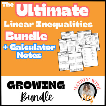 Preview of Linear Inequalities Bundle | Algebra 1 | TEKS A.2H, A.3D, & A.5B