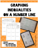 Graphing Inequalities on a Number Line Foldable and Worksheet