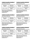 Graphing Inequalities Student Self-Checklist
