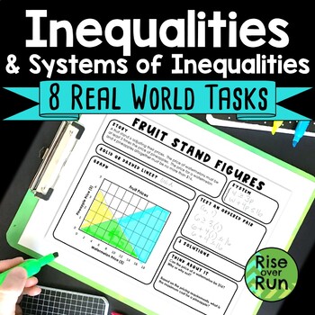 Preview of Graphing Systems of Linear Inequalities Real World Practice Tasks