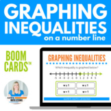 Graphing Inequalities on a Number Line Boom Cards™ Digital