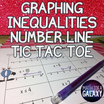 Preview of Graphing Inequalities on a Number Line Game