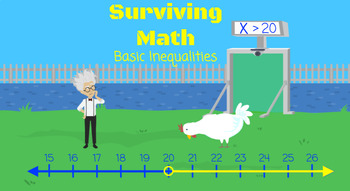 Preview of Graphing Inequalities on a Number Line: The Basics Surviving Math