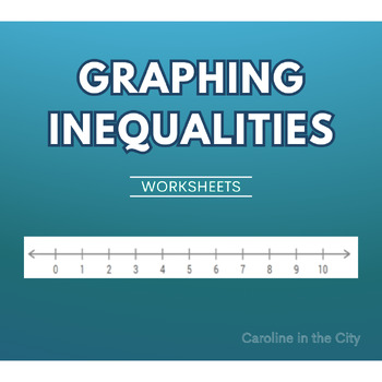 Preview of Graphing Inequalities Worksheet One Step with Answers and Graphics