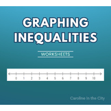Graphing Inequalities Worksheet One Step with Answers and 