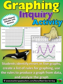 Preview of Graphing Inquiry Activity: NGSS Graphing and Data Analysis: Distance Learning