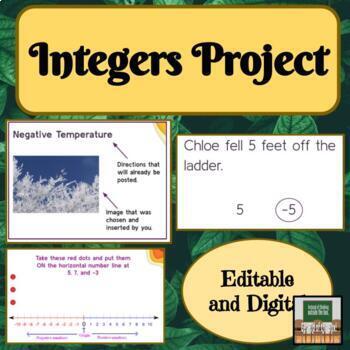 Preview of Graphing Integers - Ordering Integers - Graphing Rational Numbers