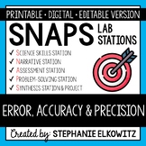 Error, Accuracy and Precision Lab Stations | Printable, Di