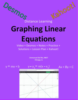 Preview of Graphing Linear Equations 1 (Distance Learning)