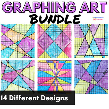 Preview of Graphing Linear Equations Art Bundle